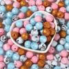 50Pc 12mm 19Color Silicone Round Bead Food Grade Teether Chew Bead For Handmade Baby Pacifier Chain DIY Jewelry Making Accessory