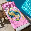 1pc Intertwined Serpents with Vibrant Patterns 2D Printed Microfiber Beach Towel, Quick Dry Super Absorbent. Great for Beach