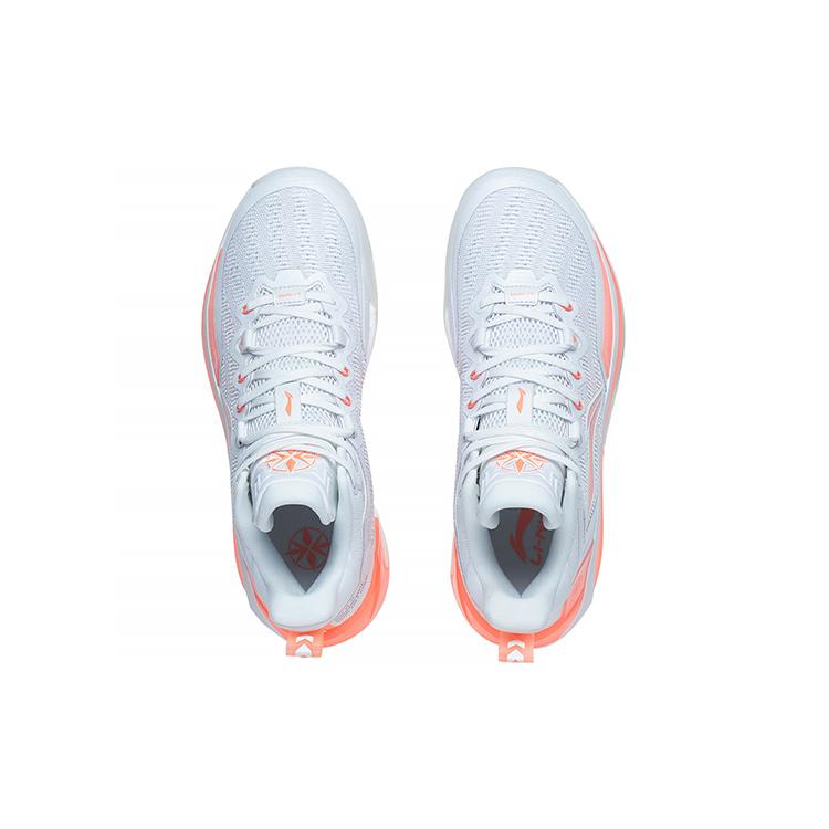 Li Ning Liren 3 Blade OG Cushioning Slip Resistant Abrasion Resistant Mid Top Basketball Shoes Men's White ABAS089-6