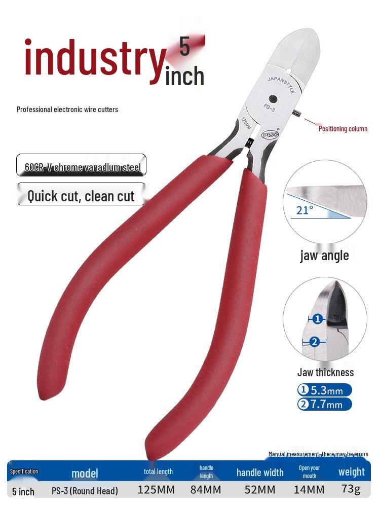 High Hardness Chrome Vanadium Alloy Steel Pliers: Water Mouth, Cutting, Wire, Side, Diagonal Cutters for Industrial Use.