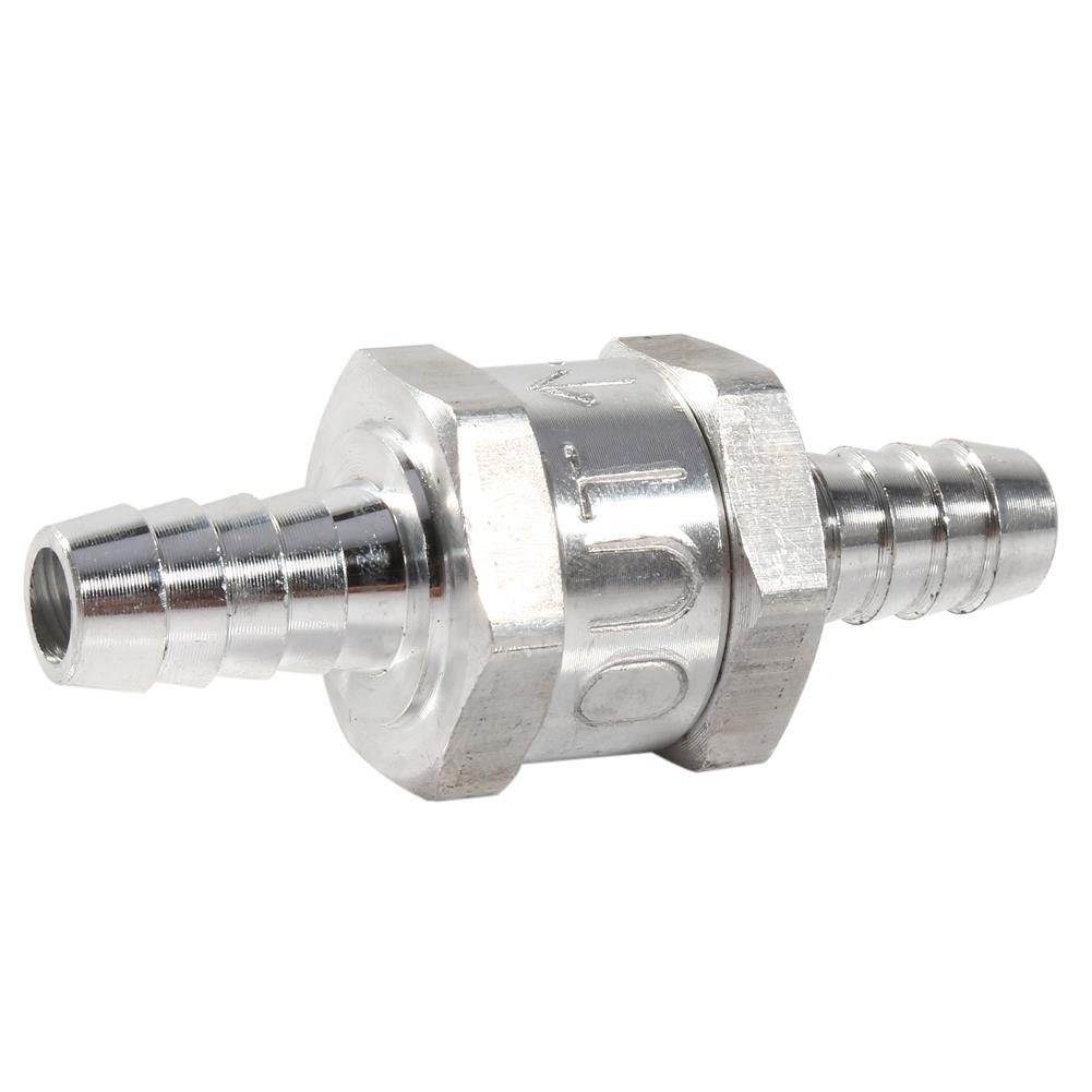 

Aluminum Check Valve, One-way Check Valve for Gasoline, Diesel, Fuel, and , 0.4 inches (10 mm) 3/8 inches