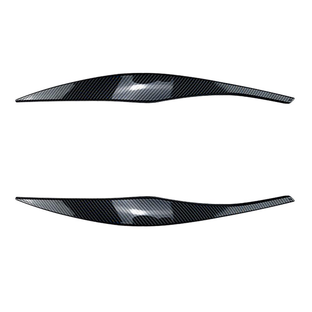 Gloednieuwe Koplamp Wenkbrauwen 2 Stuks Zwart Auto Accessoires Auto Exterieur Decoratie Directe Vervanging Plastic