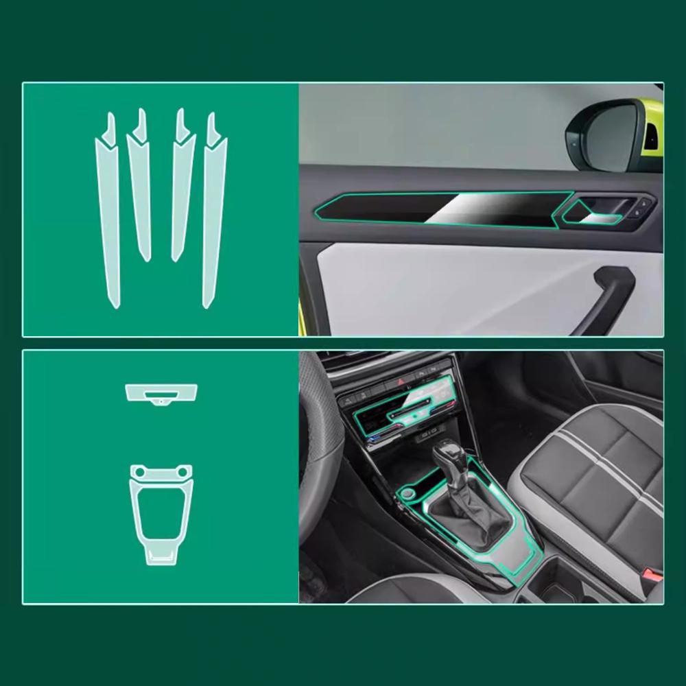 TUP Protection Film for VW T-Roc 2026 2026 2026 Pre Cut Transparent PPF Navigation Gear Panel Center Console Cover Accessories