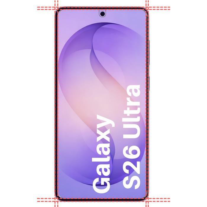 Coque pour Samsung Galaxy S26 ULTRA et 2 Verres Trempé - Portefeuille Noir Rabat Clapet Aimanté Rangement Cartes Phonillico®