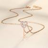 Beating Heart Key Necklace Women'S Fashion Versatile Niche Exquisite Temperament High-End Love Pendant Women Premium