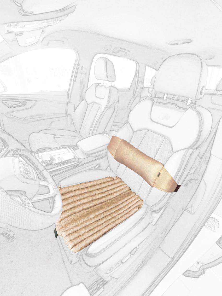 

Накидки на сидіння Ekkoseat. Набір з ефект овчини. бежевий