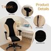Gaming Chair Cover Dustproof Zipper Closure Contrast Color Stretchable Soft Fabric Elastic Buttom Anti-slip Chair Protective Sleeves for Office Chair