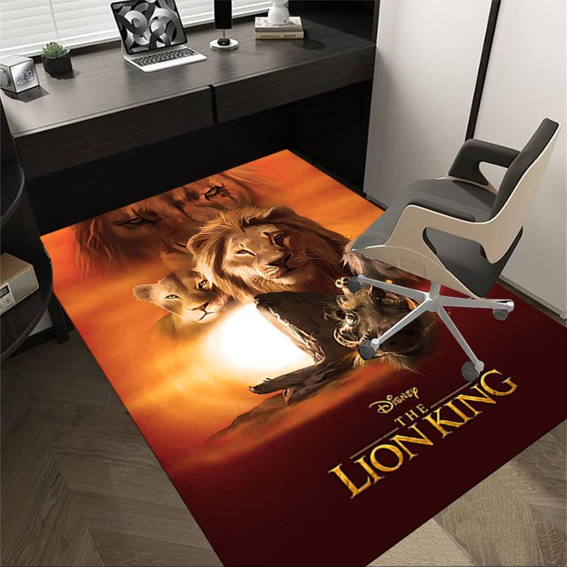 1pc Disney Lion King Carpet Office Rug Mat Home Decor Area Carpet Festival Gift Office desk chair carpet Longlasting Material1107L 60cm by 90cm