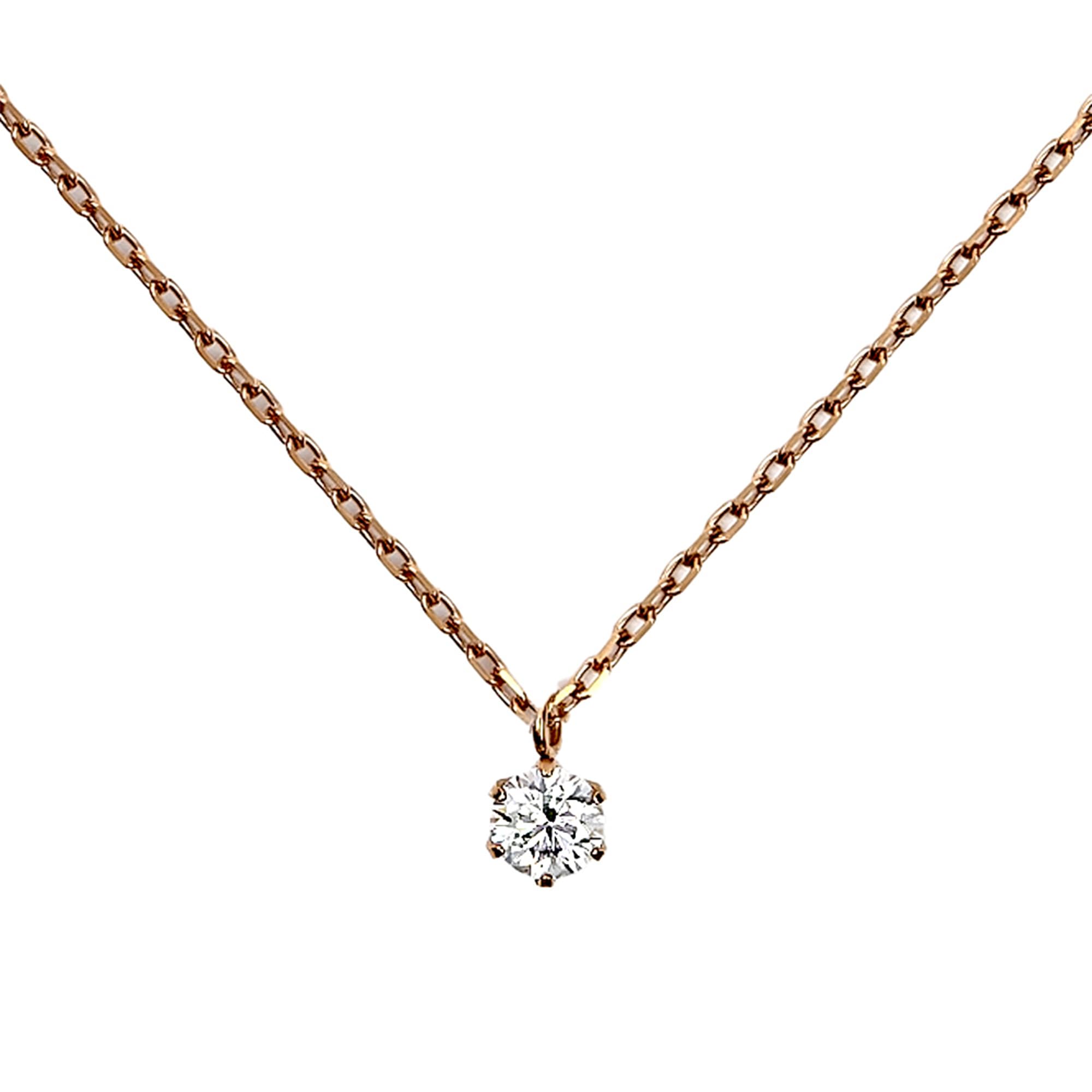 

Moissanite Necklace for Single Stainless Steel Pink Box [Diamond Lab] Women, Stone, 316L, 0.25ct, Gold, Accessory, [Gift Set]