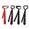Men's Skinny Silky Tie Fashionable Tie with Elegant Heart Print Stage Shows