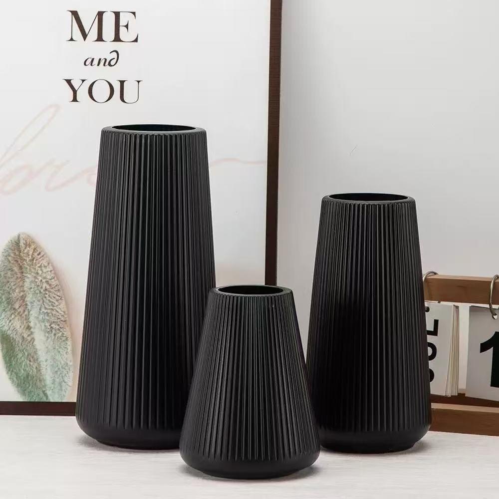 Plastic Water Cultivation Vase Imitation Ceramic Flower Arrangement Vase Nordic Flower Vase