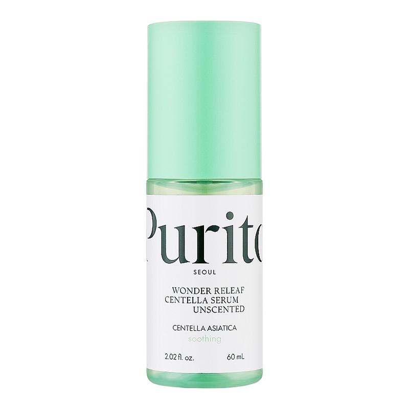 Сыворотка для лица с центелой без запаха Wonder Releaf Centella Serum Unscented PURITO 60 мл