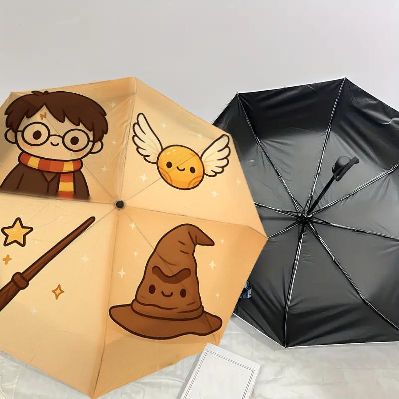 1PC Warner Harry Potter, Sorting Hat Umbrella-8-Rib Reinforced, Automatic Open, Lightweight & Durable-A65