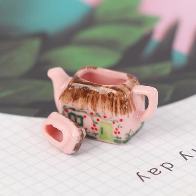 Linda Xícara de Porcelana Chaleira de Água Louça 1/12 Miniatura Casa de Bonecas Cozinha Brinquedo