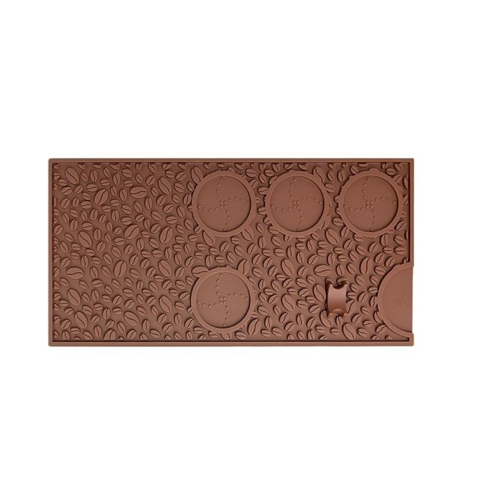 Silicone Coffee Bean Mat Thermal Insulation Waterproof Drainage Mat Coffee Accessories Non-slip Bar Counter Mat Coffee Bar one size