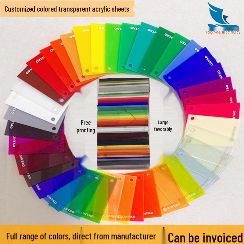 Colored Transparent Acrylic Sheet: Organic Glass Board for Laser Cutting