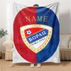 Custom Name German Flag Crest blanket for Couch & Bed, Plush Cozy Fuzzy Blanket Super Soft & Warm Blankets for Fall and Winter. 0908221