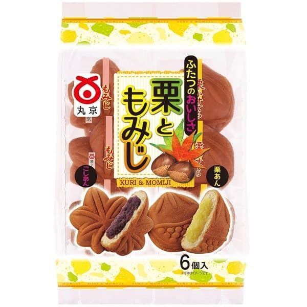 

Marukyo Seika Chestnut and maple 6pcs. Wagashi 1