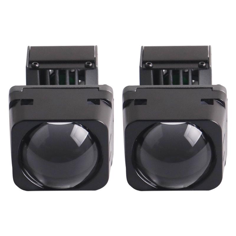 Sanwei SANVI 1.5" LED Dual Light Lens: Single Low/High Beam Laser Cannon Headlight Lens