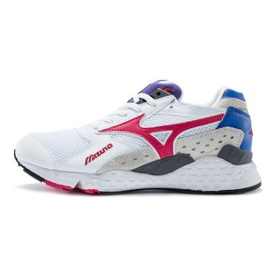 Mondo Control Two-Layer Cowhide Shock Absorption Non-Slip Low-Top Running Shoes Unisex Sneakers White Red D1GA201166