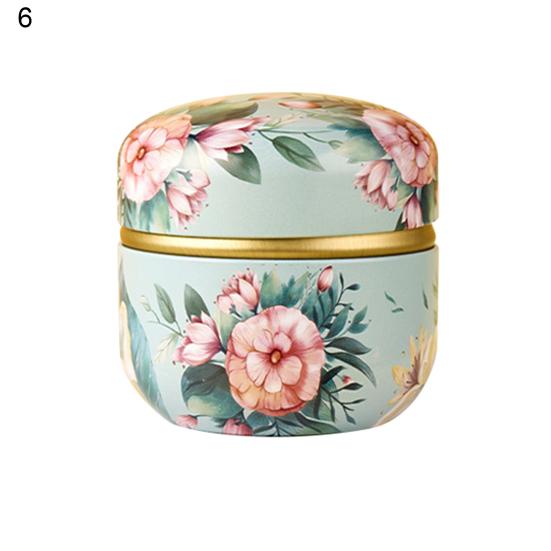 Tea Holding Jar Wide Application Bright-colored Multicolor Attractive Sturdy Anti-cracking Chocolate Can for Home