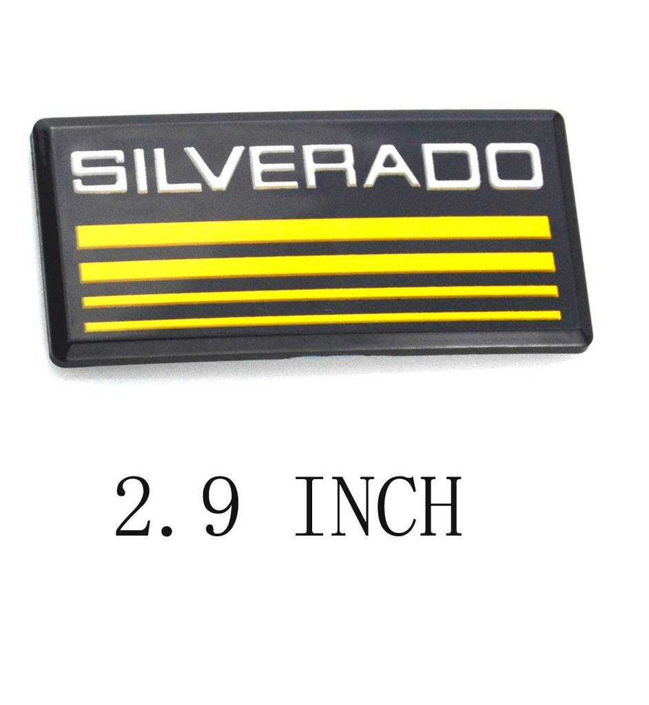 Silverado Cab Emblem Badge Side Roof Pillar Decal Plate Replacement for Silverado Chevrolet 88-98