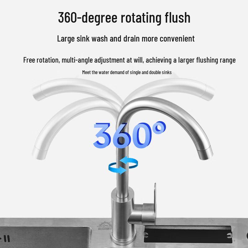 ZISIZ 304 Stainless Steel Kitchen Faucet