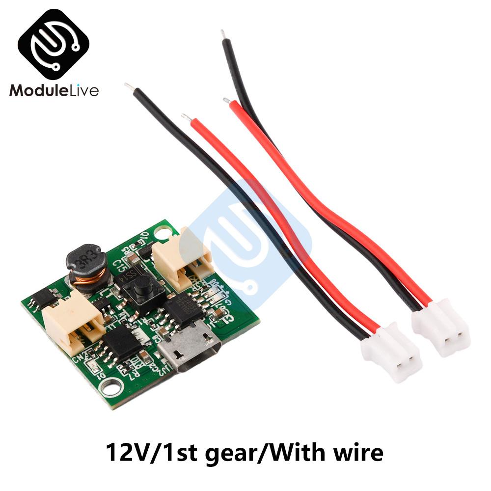 

9V 12V USB Small Fan Circuit Board Universal Fan Board Control Board 3.7V 18650 Battery Charging Module Boost Step Up Adjusable