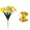 Plastic Artificial Orchid Flower Simulation Silk Flowers Daffodil Orchid Colorful Real Touch Spring Grass Home Decorative