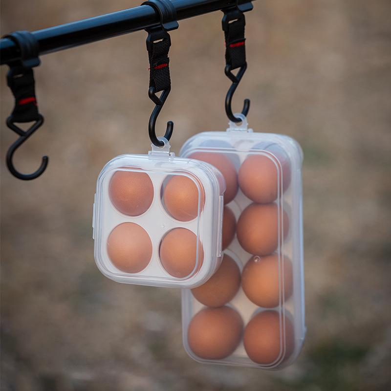 Venkovní nárazuvzdorný úložný box na vejce, přenosný kempingový nerozbitný podnos na vejce, domácí plastový ochranný box, cestovní nerozbitný