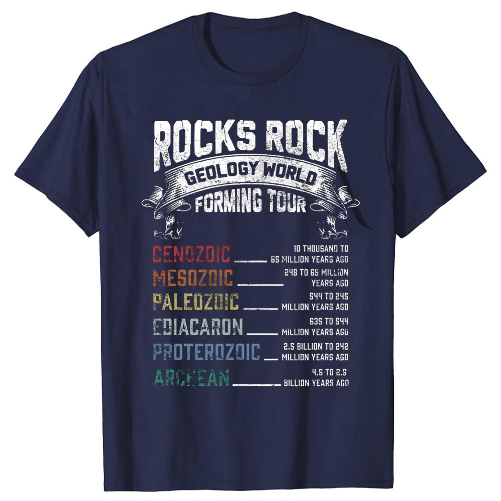 Funny Geology Rock Forming Humor Geologist T Shirts Short Sleeve Gifts Mens Clothing Fashion Casual Loose Oversized T Shirt