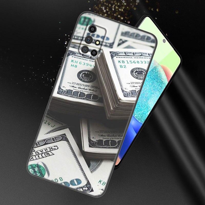Pieniądze Dolary Rachunek Gotówka Etui na Telefon Samsung Galaxy A21 A30 A50 A52 S A13 A22 A32 A33 A53 A73 5G A11 A12 A31 A51 A70 A71 A72