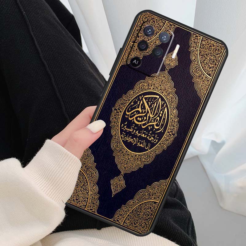 Muslim Ikhlas Islamic Holy Quran Case For Oppo A96 A76 A16 A60 A98 A58 A78 A18 A38 A80 A40 A77 A57 A17 A74 A54 A94 A15 A5 Pro