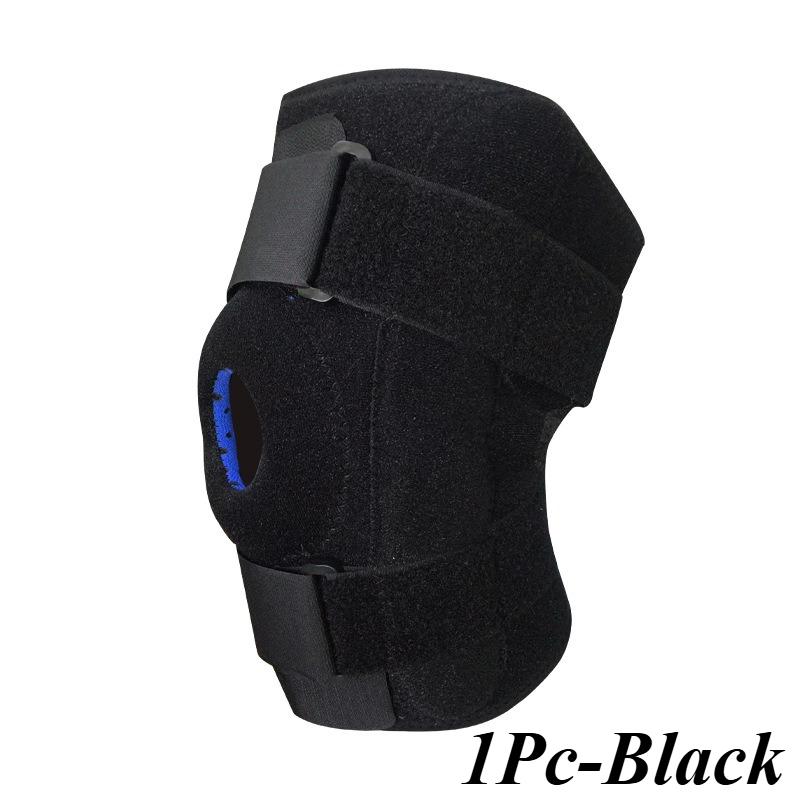 1PC Hinged Knee Support Brace Adjustable Compression Knee Pad with Side Stabilizers Joint Protector for Joint Pain Relief One size