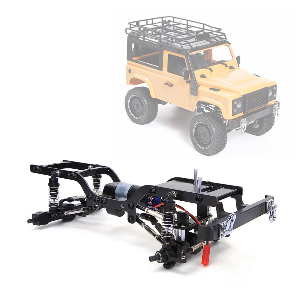 Metal RC Car Body Chassis Frame Kit Fits for MN D90 1 12 Climbing Car(Black S MN 90BL )