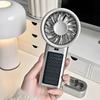 Portable Solar Charging Hand Fan 5 Speed Blower Handheld Fan Rechargeable Replacement For Camping Hiking Indoor Use