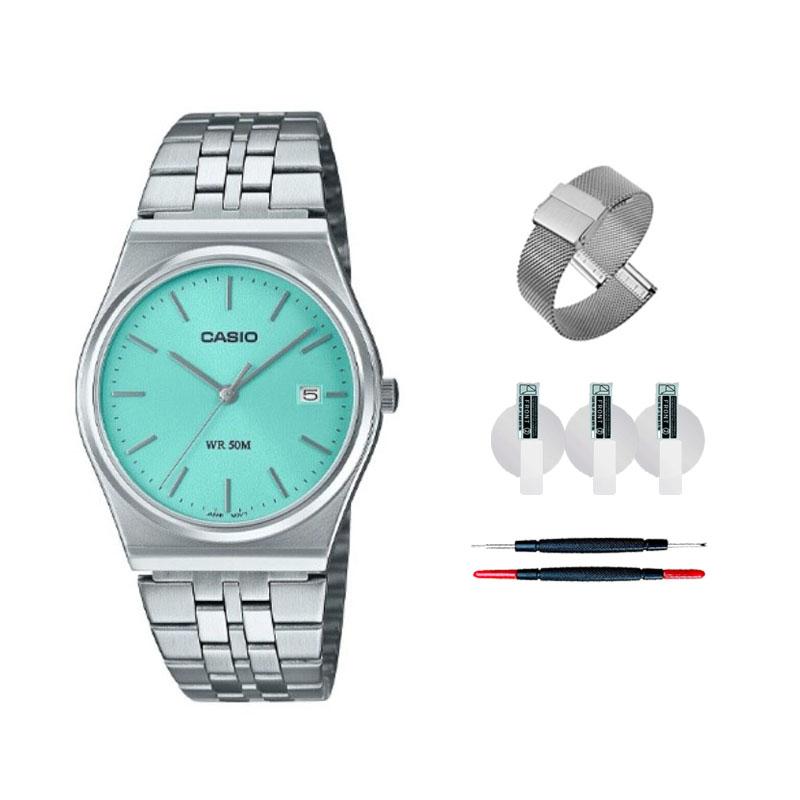 Casio Damen Standard Serie Blaue Uhr MTP-B145D-2A1 MTP-B145D-2A1