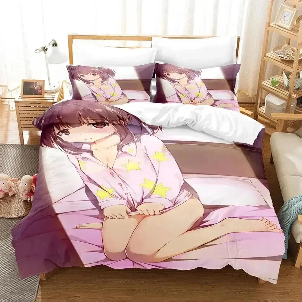Anime Chieri Ogata Bedding Set Duvet Cover Bed Set Quilt Cover Pillowcase Comforter King Queen Size Boys Adult Bedding Set
