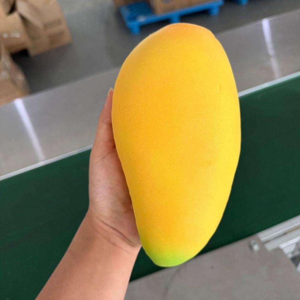 Yellow Giant Mango Squishy Toy Super Soft Mango Squeeze Toy Sensory Stress Ball  Office Desk Toy