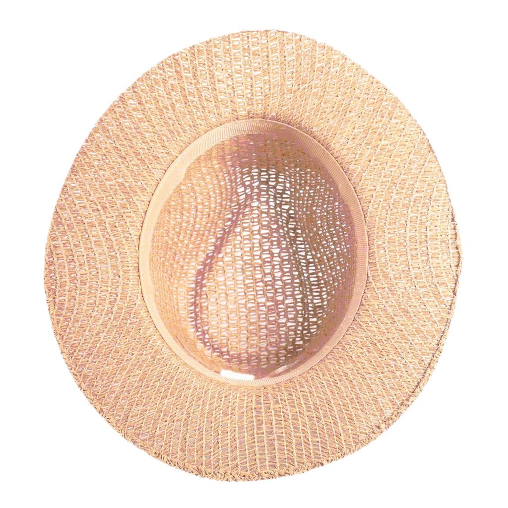 Popular European and American classic hollow breathable wide-brimmed straw hat spring and summer fashion men's and women's outdoor sunscreen hat