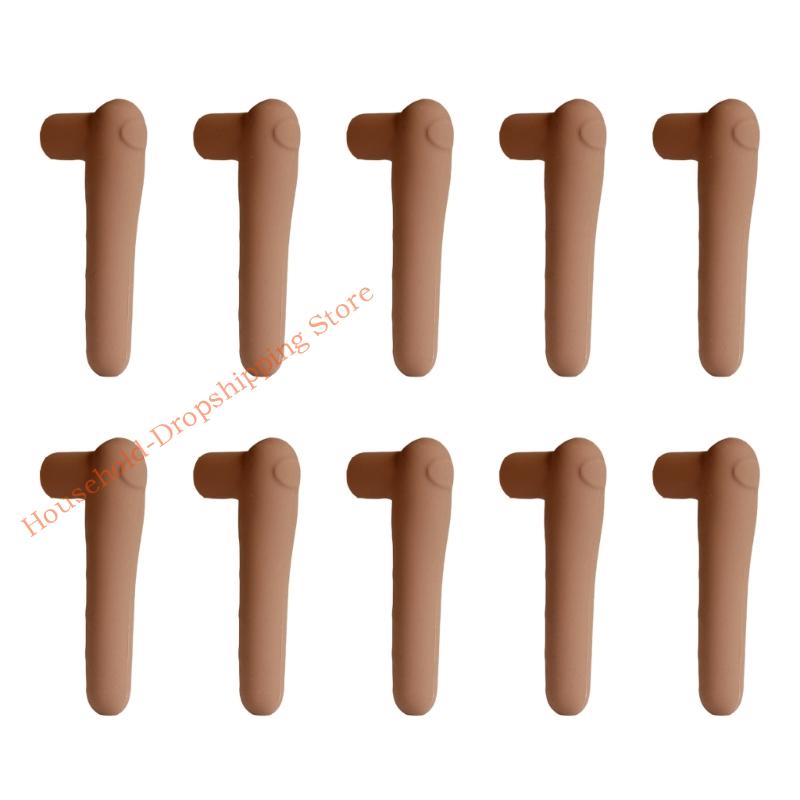 10 Elastomer Handle Canopies Against Fixed Not Slip Protectors For Office Homehealthcare Use 85AD