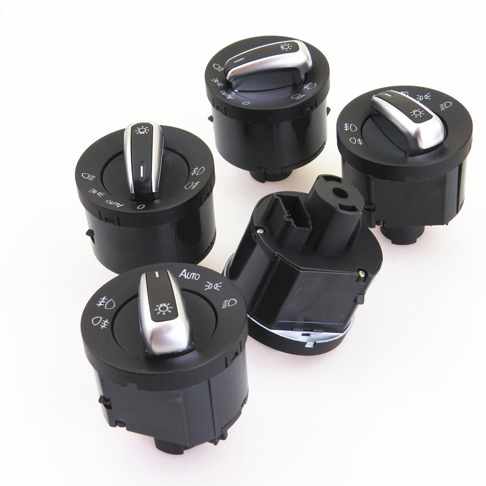 FHAWKEYEQ Auto Head Light Switch Headlight Knob Button For VW GTI Golf MK5 MK6 Jetta MK5 MK6 Passat B6 3C Tiguan 5ND 941 431