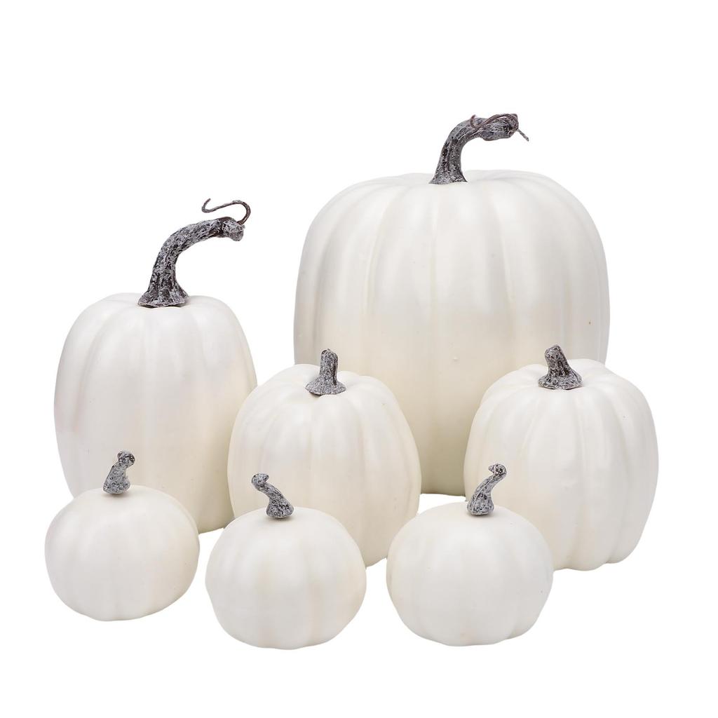 Foam Pumpkins Set Multifunctional Reusable Faux Foam Pumpkins Decoration for Indoor Outdoor