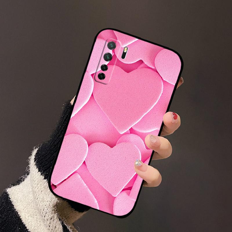 For Huawei P40 Lite 5G Nova 7 SE Case Cute Cartoon Cover Shockproof Soft Silicone Phone Shell Funda For Honor 30S Russia Edition