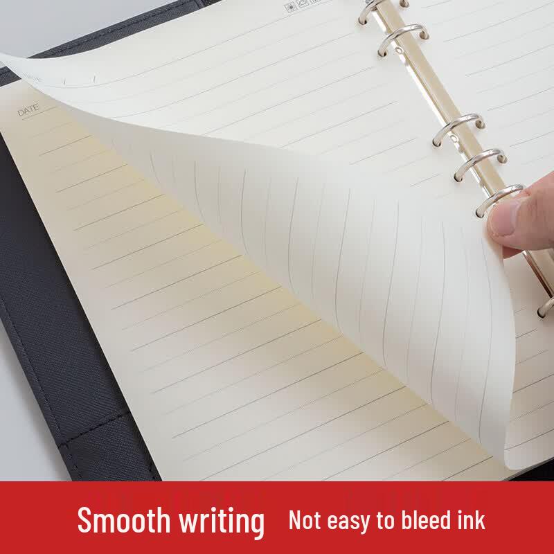 M&G Office 18K Thread-Bound Leather Notebook