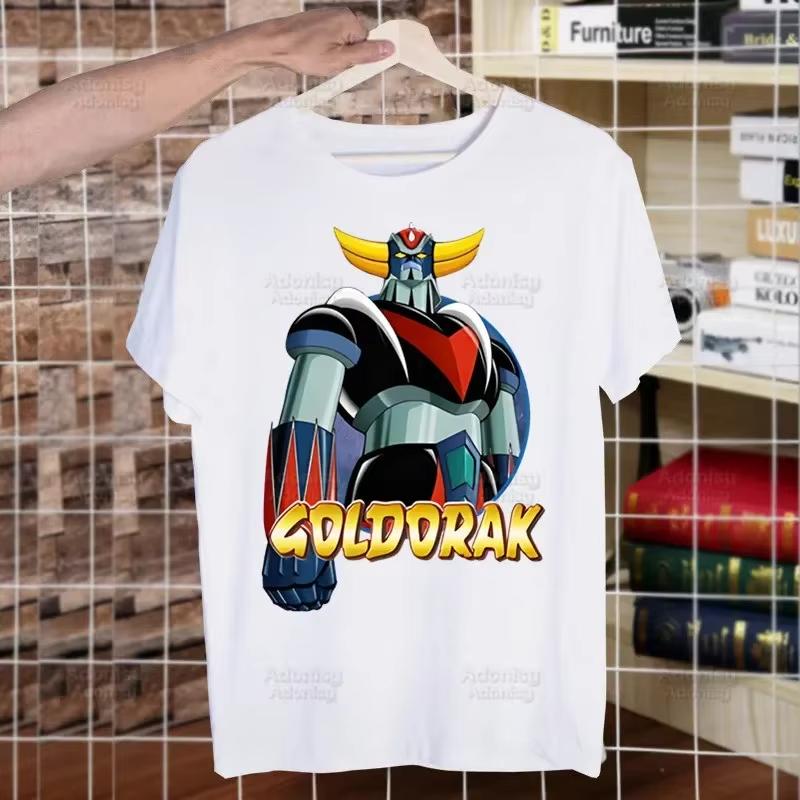 Manga Goldorak Ufo Robo Anime T-shirt Divertenti Hip Hop Estive Donna Uomo Mazinger Grendizer T-shirt Ulzzang Harajuku T-shirt Camicia