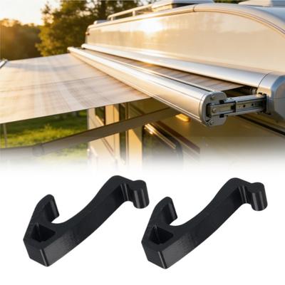 4 Pack Awning Hooks For Thule Fiamma Omnistor Durable Plastic RV Camper Rail Clips For Lights Towels Lamps Pro