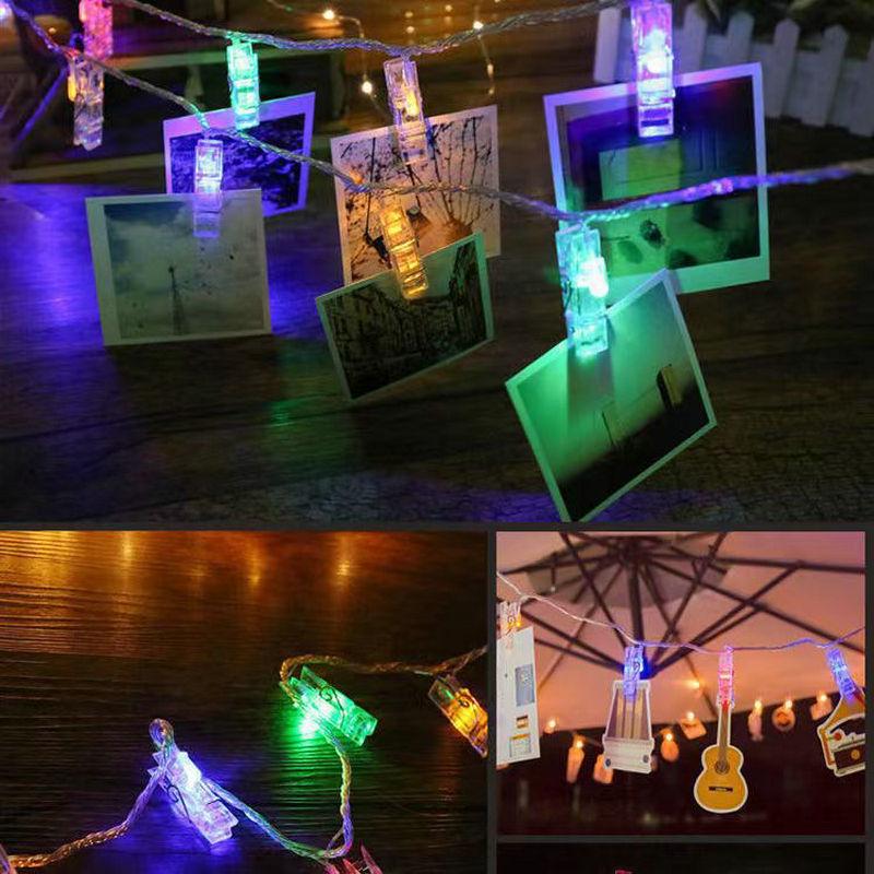LED Photo Clip String Lights for Bedroom, Proposal, or Wall Decorations