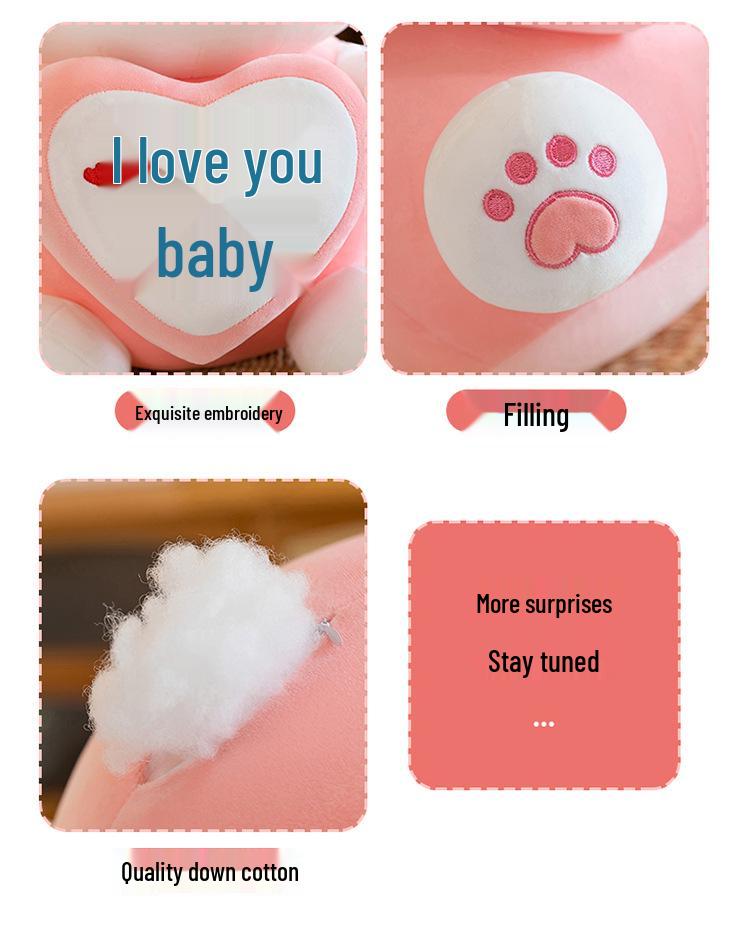 Cute Fruit Heart Rabbit Plush Pillow - Large Doll Children's Sleep Gift