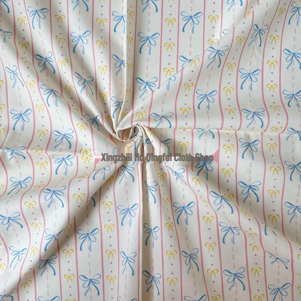 40-Count Cotton Floral Digital Print Fabric for Women's and Children's Clothing, Dresses, Homewear, and Handmade Bags